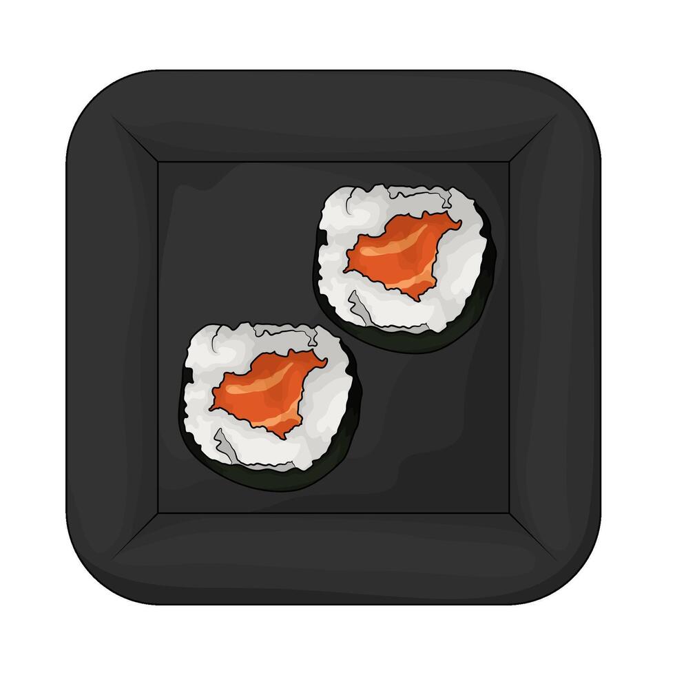 illustration of Salmon Hosomaki vector