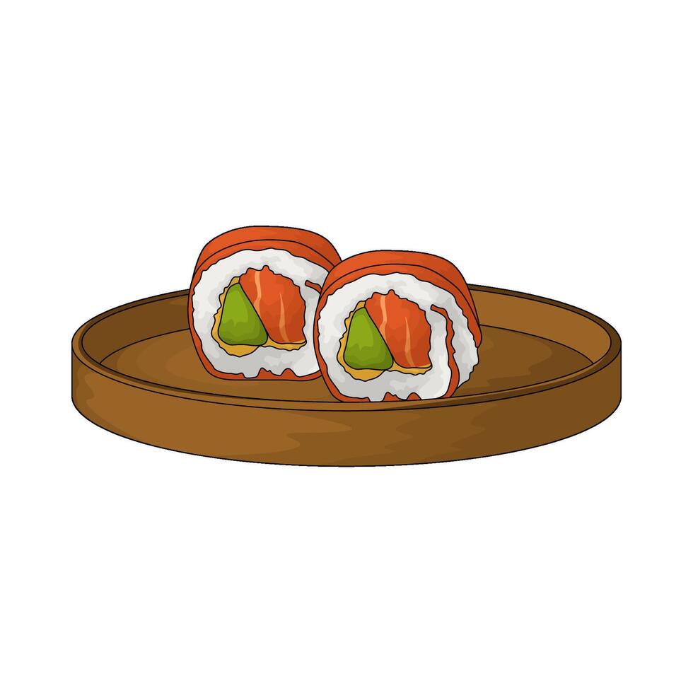 Smoked Salmon Rolls vector