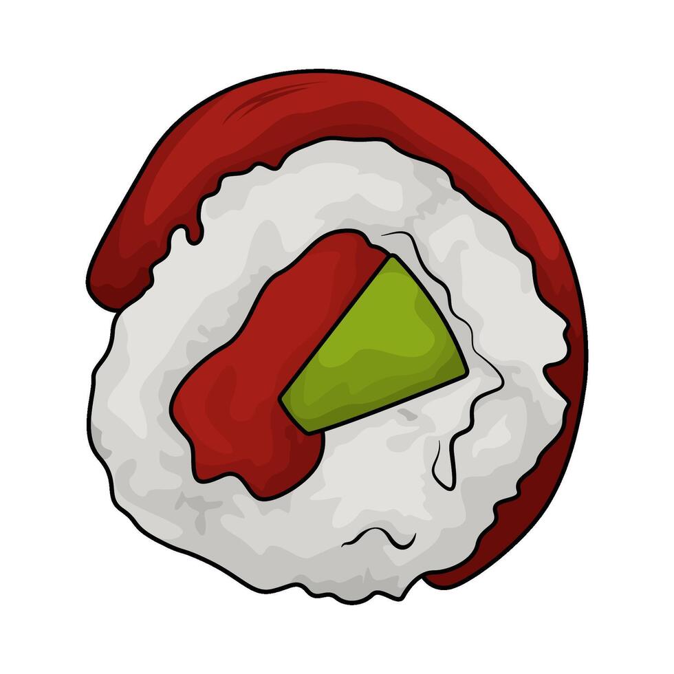 Tuna Sushi Rolls illustration vector