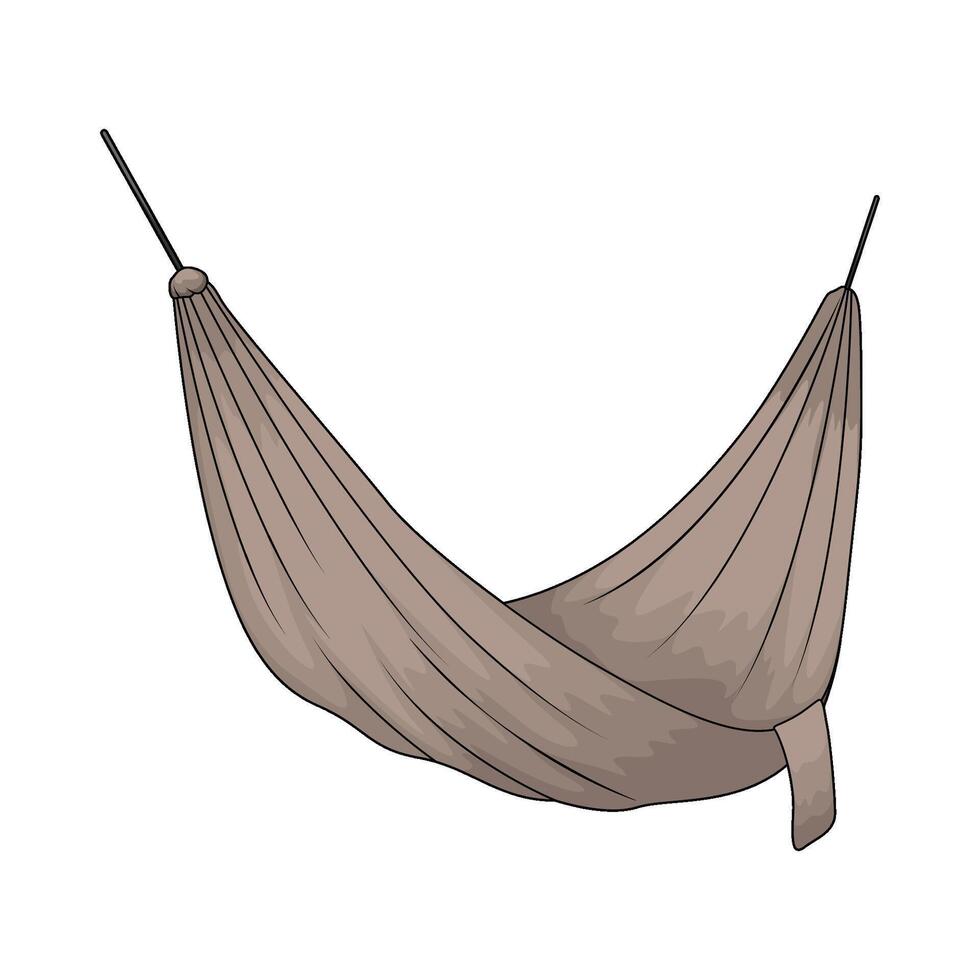 illustration of best camping hammock vector