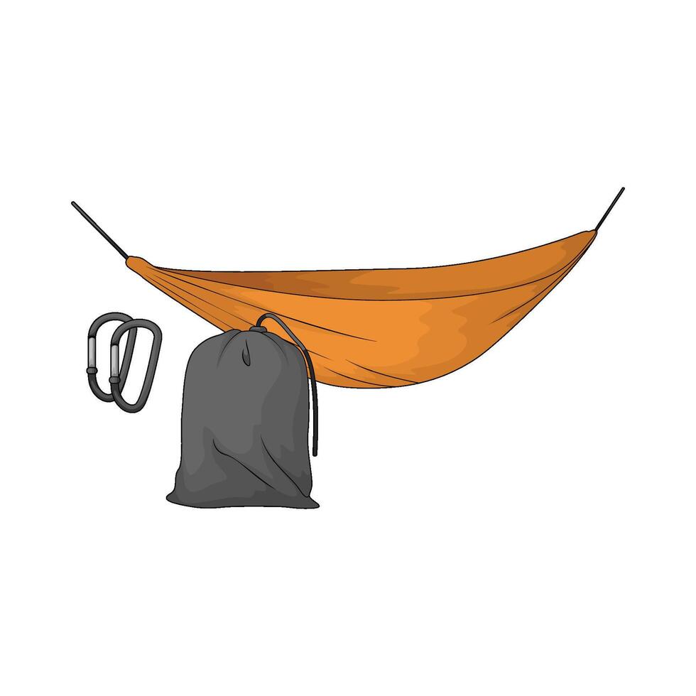 best hammock with bag illustartion vector