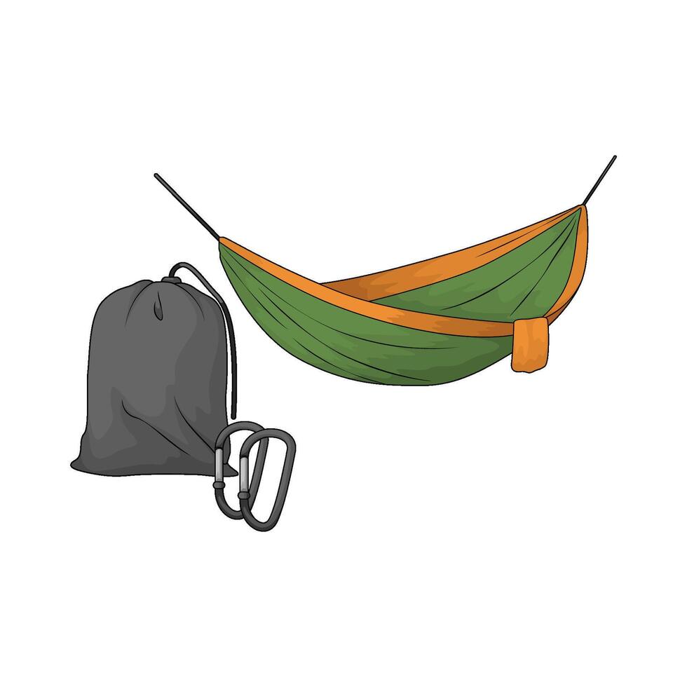 best hammock and bags vector