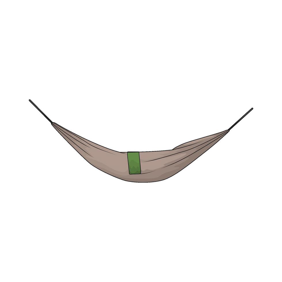 simple hammock illustration vector