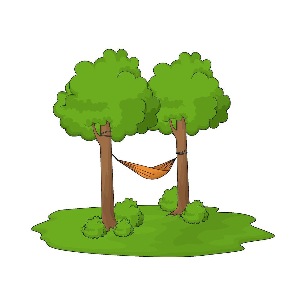 best hammock on tree vector