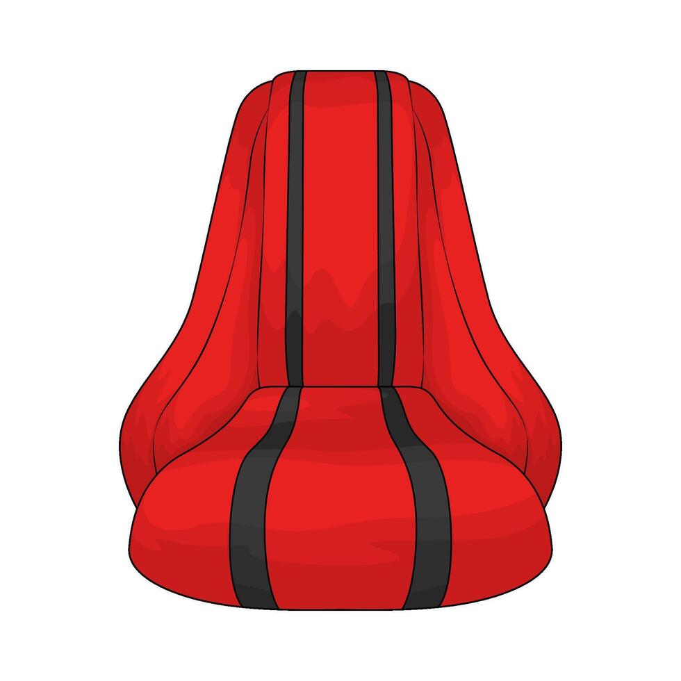 Luxury Red Car Seat illustration vector