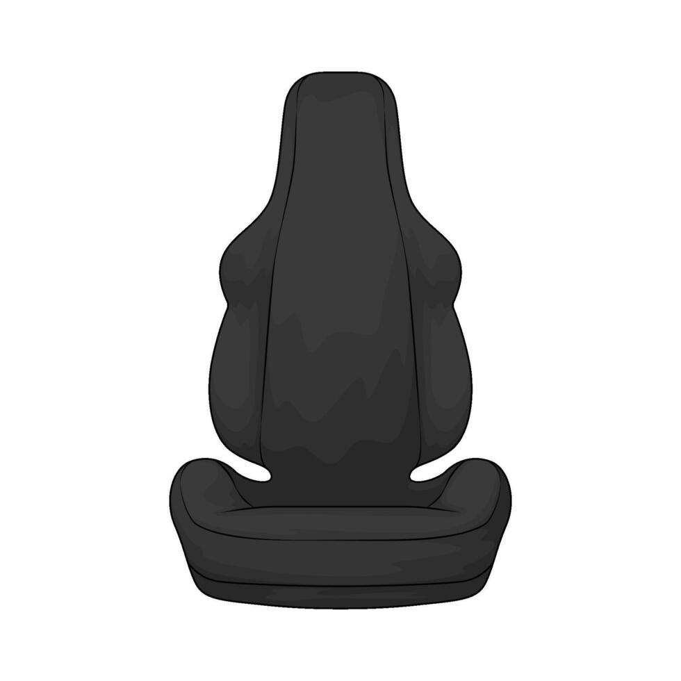 illustration of Black Car Seat vector