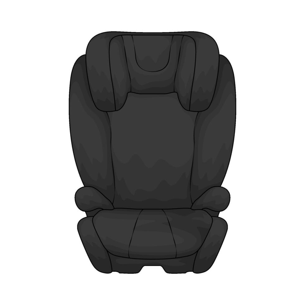 illustration of luxury black car seat vector