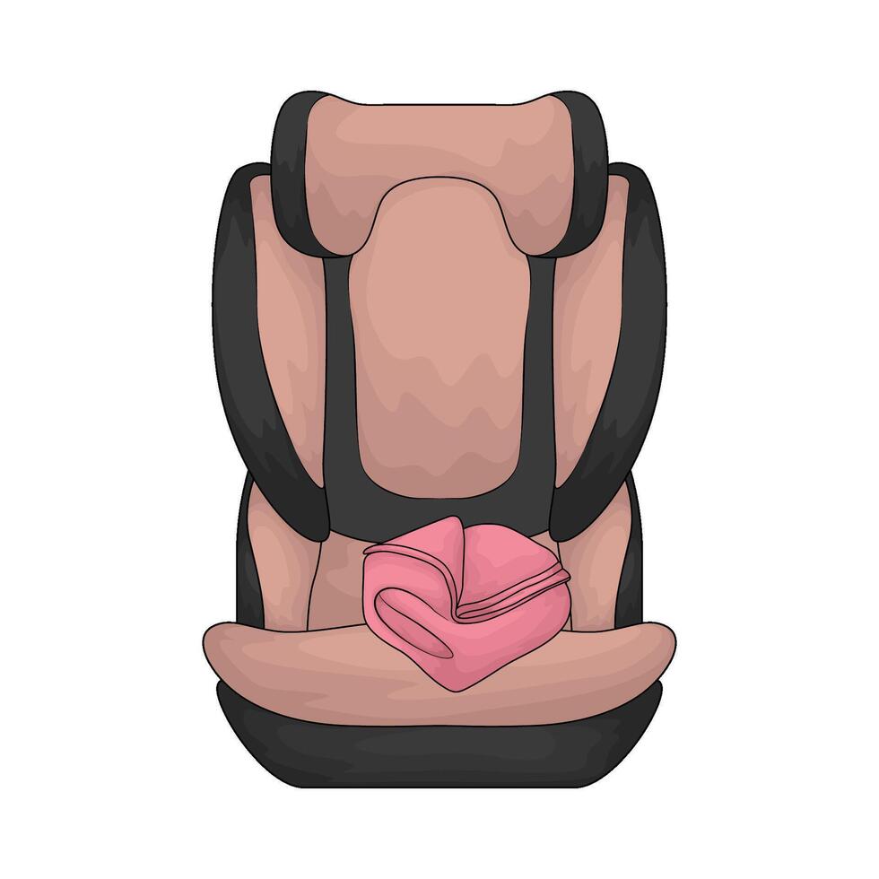 blanket fold on car seat vector