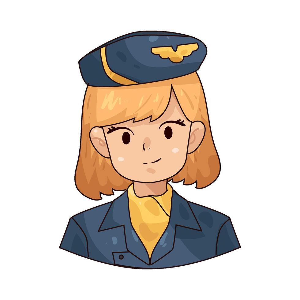 Flight Attendant illustration vector