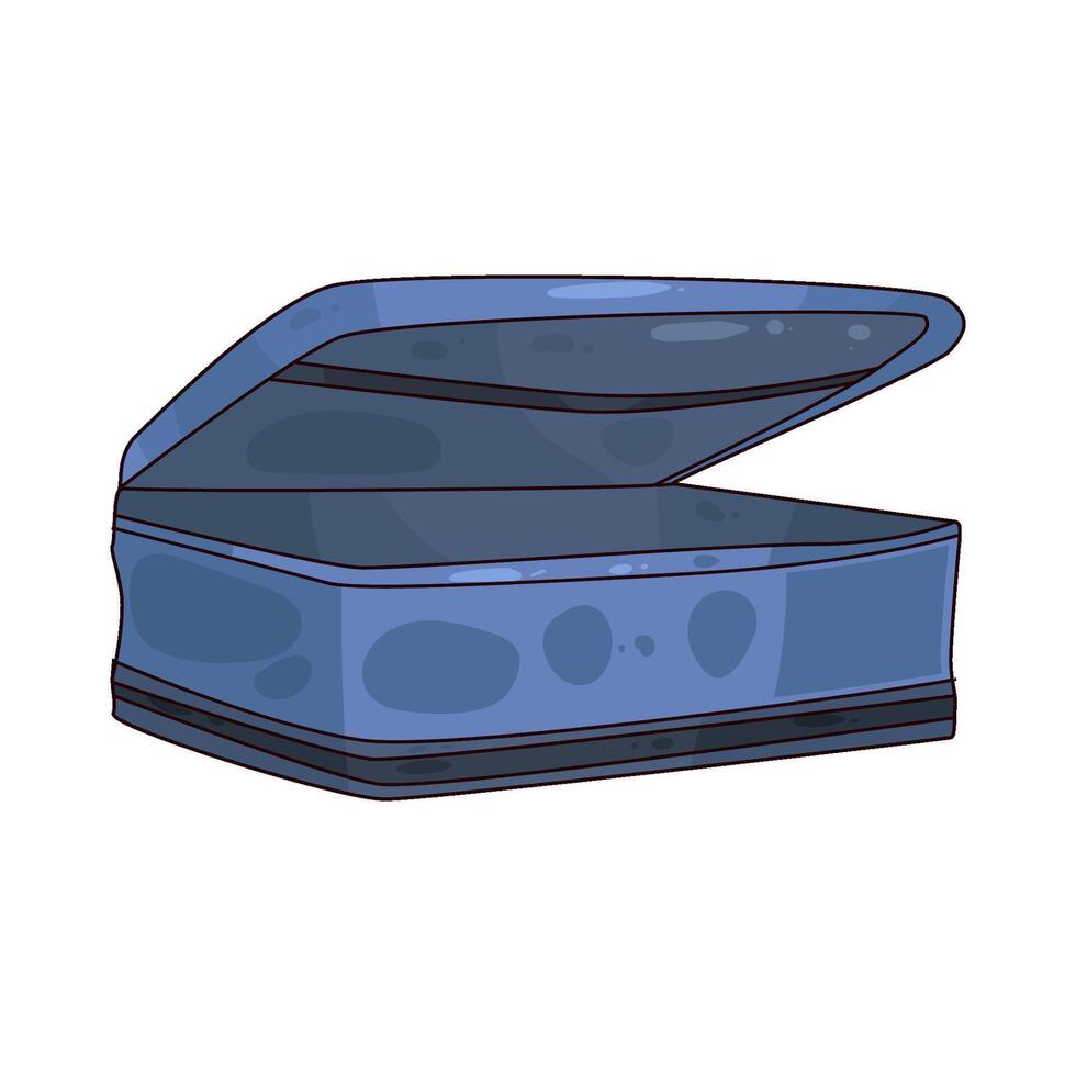 blue travel bag illustration vector