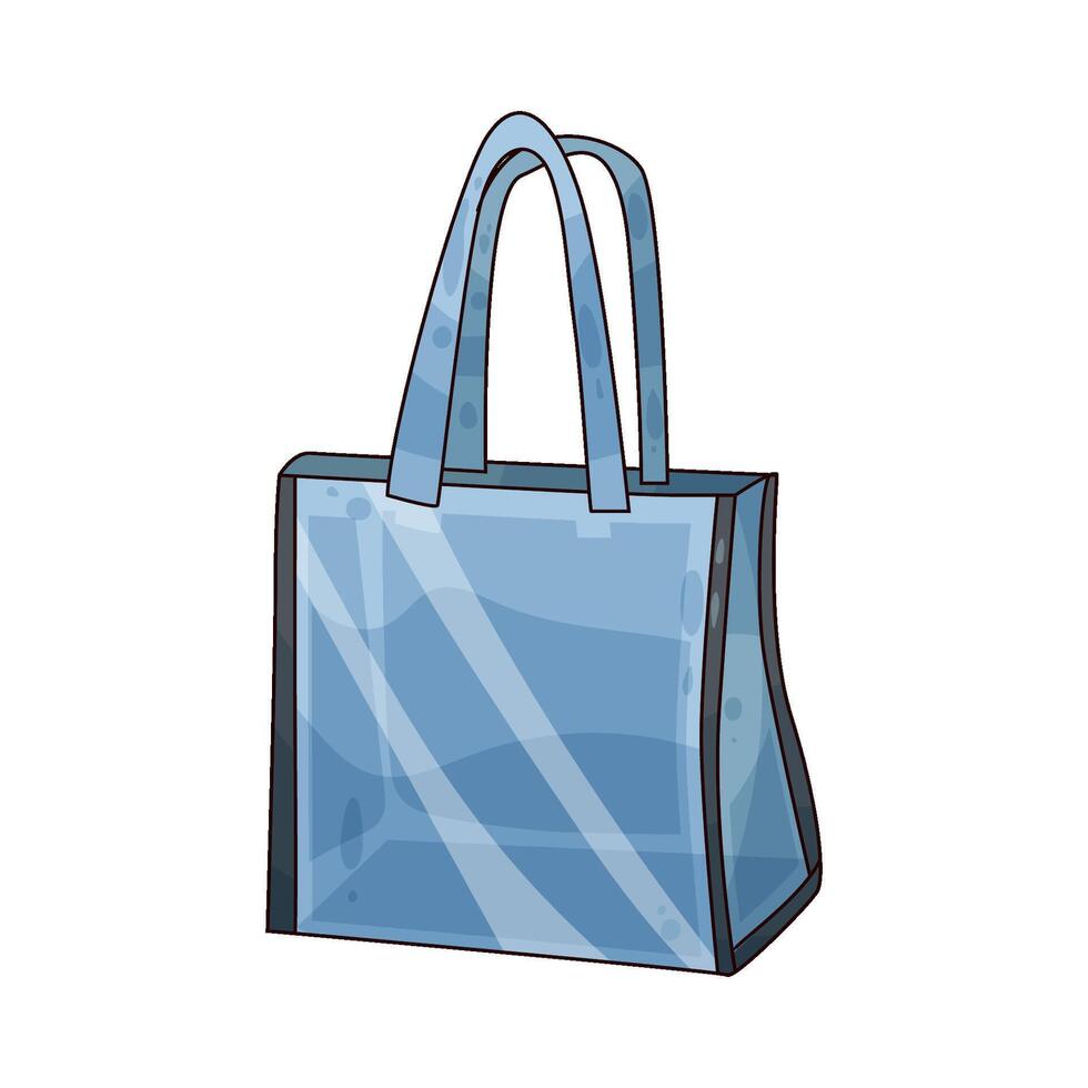 transparent bag illustration vector