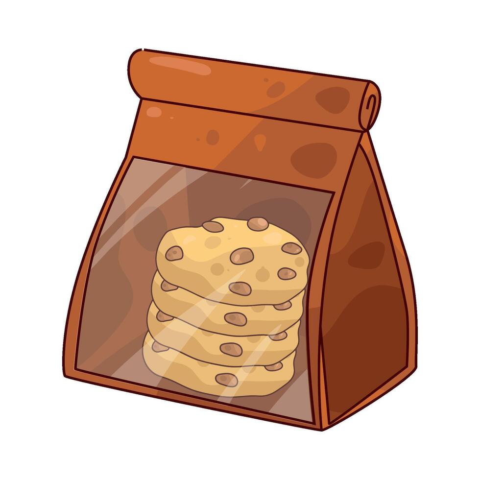 cookies bag illustration vector