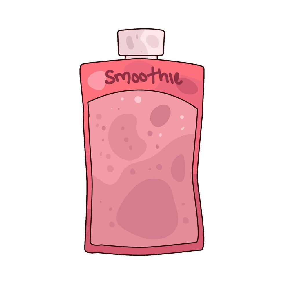 smoothie bag illustration vector