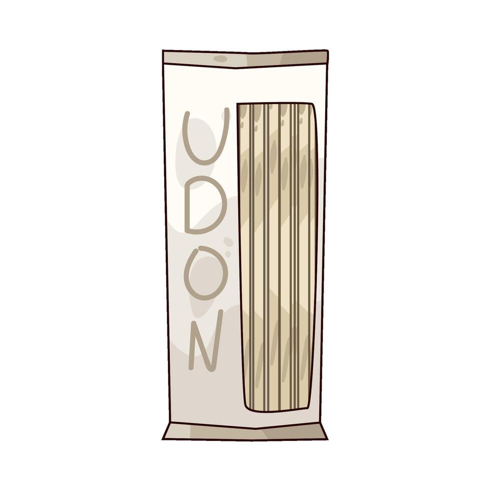 udon bag illustration vector