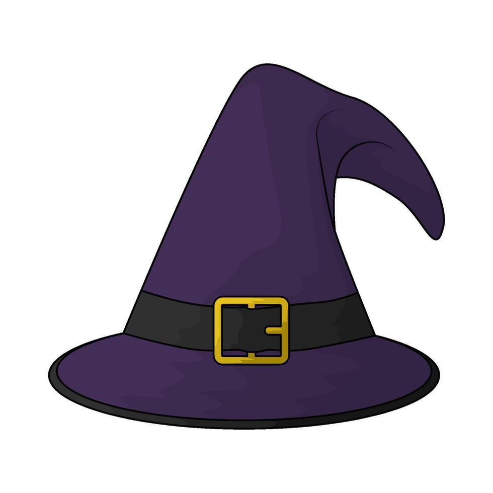 Halloween witch hat vector
