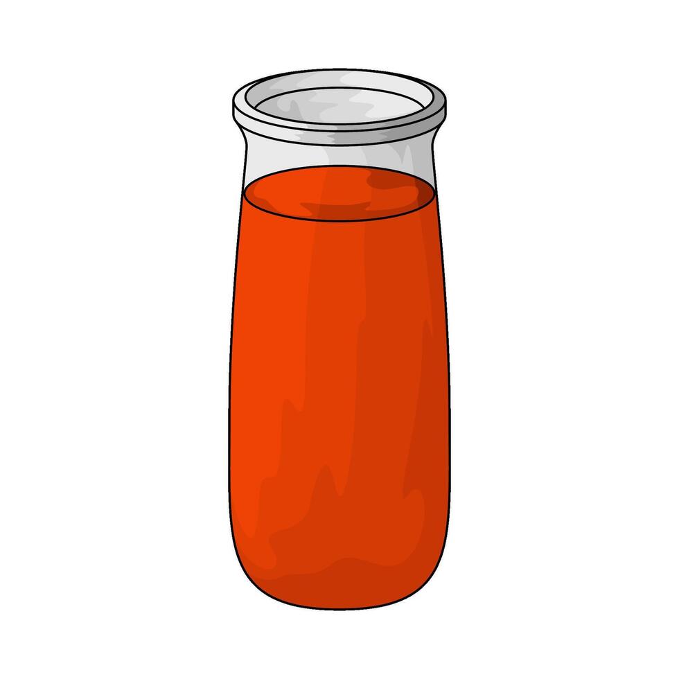 illustration of delicious carrot juice vector