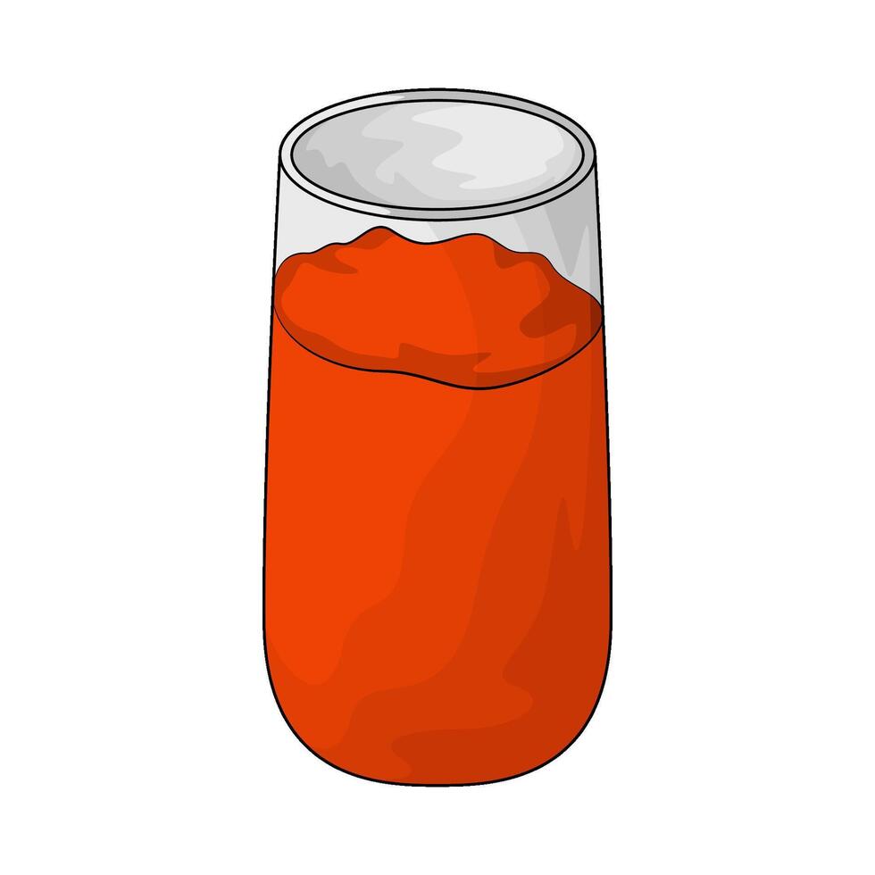 diet carrot juice vector