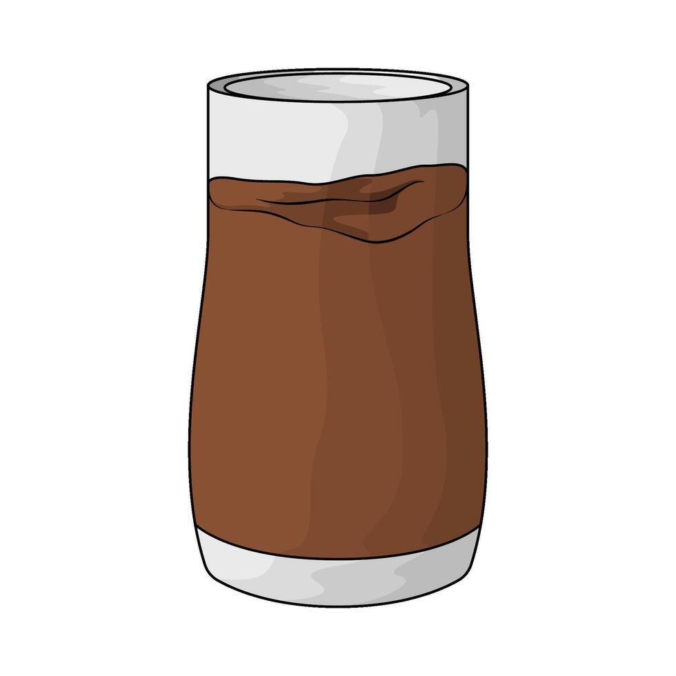 fresh chocolate milk vector