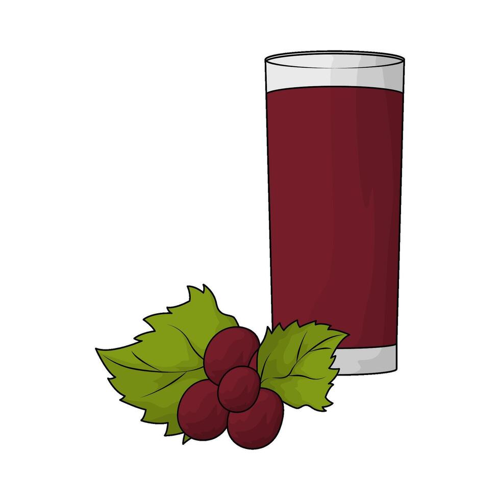 delicious grape juice vector