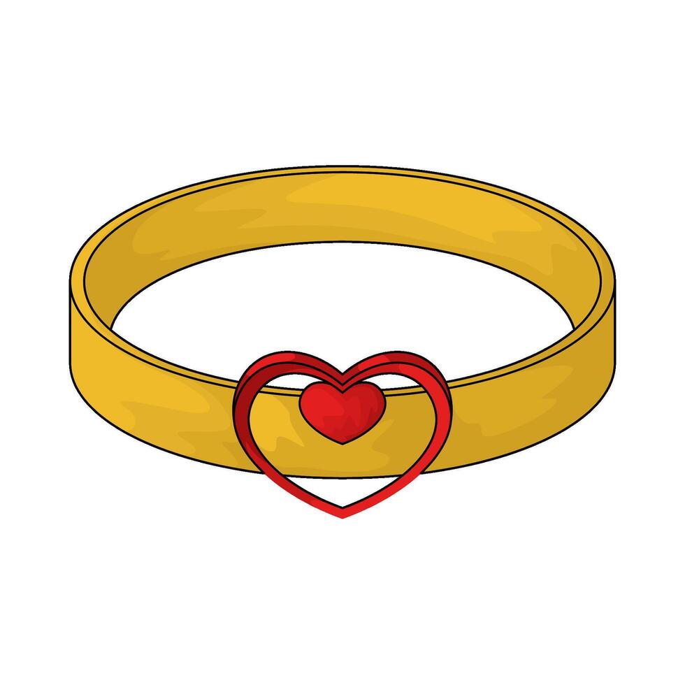 illustration of heart rings vector