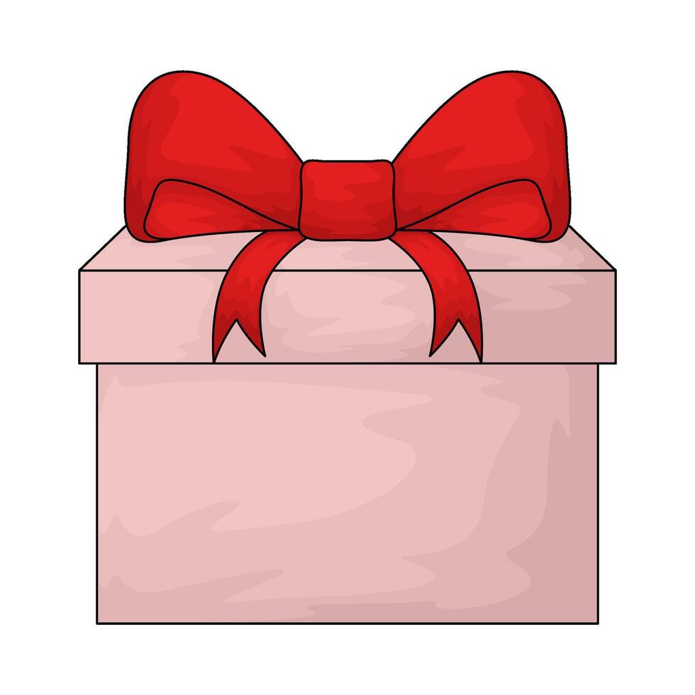 valentine gift box vector