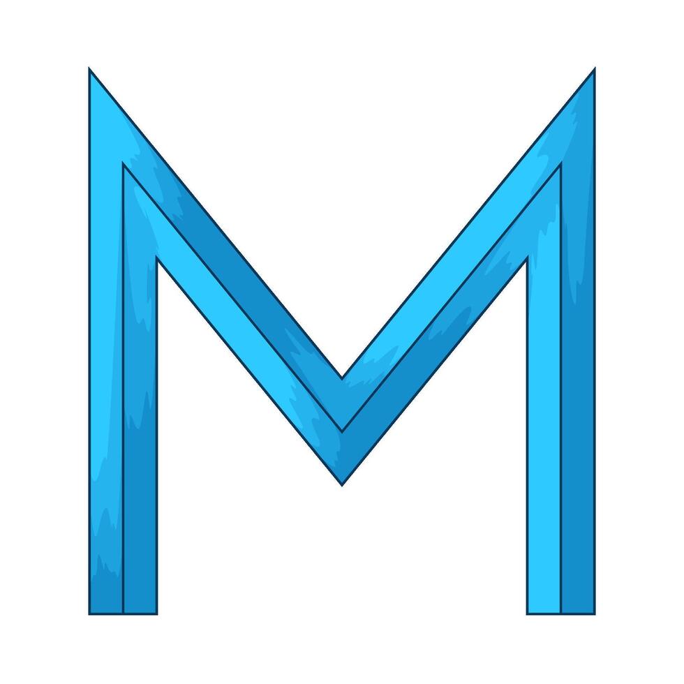 alphabet letter M illustrations vector