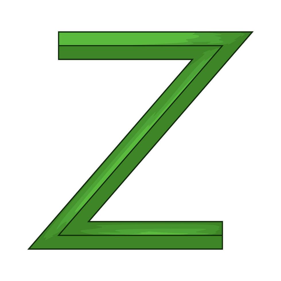 alphabet letter Z illustrations vector
