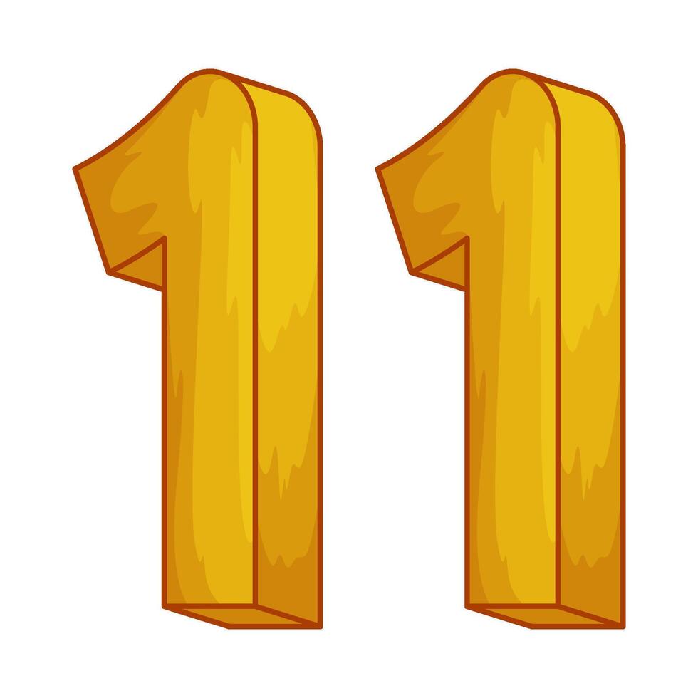 Number 11 illustration vector