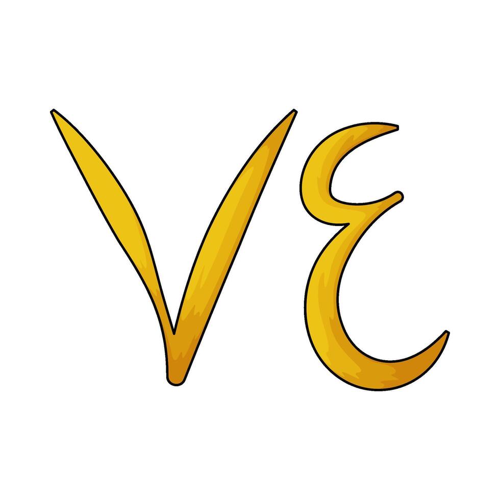 Arabic number 74 vector