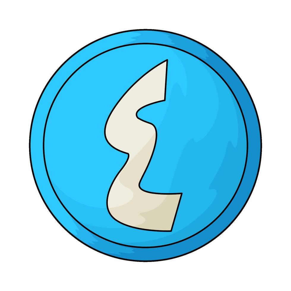 Arabic number 4 vector
