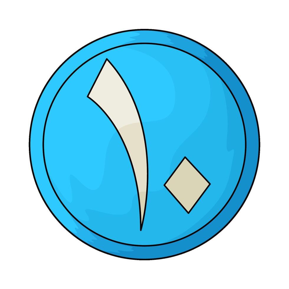 Arabic number 10 vector