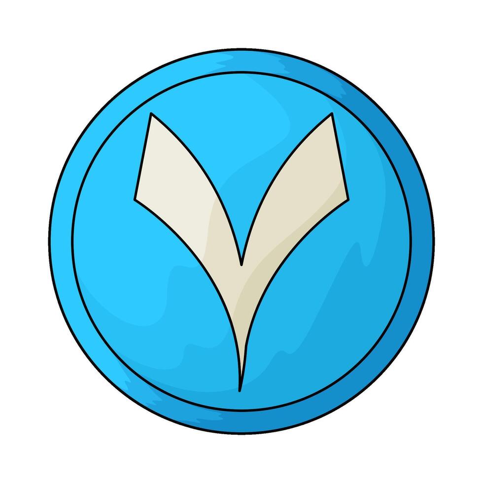 Arabic number 7 vector