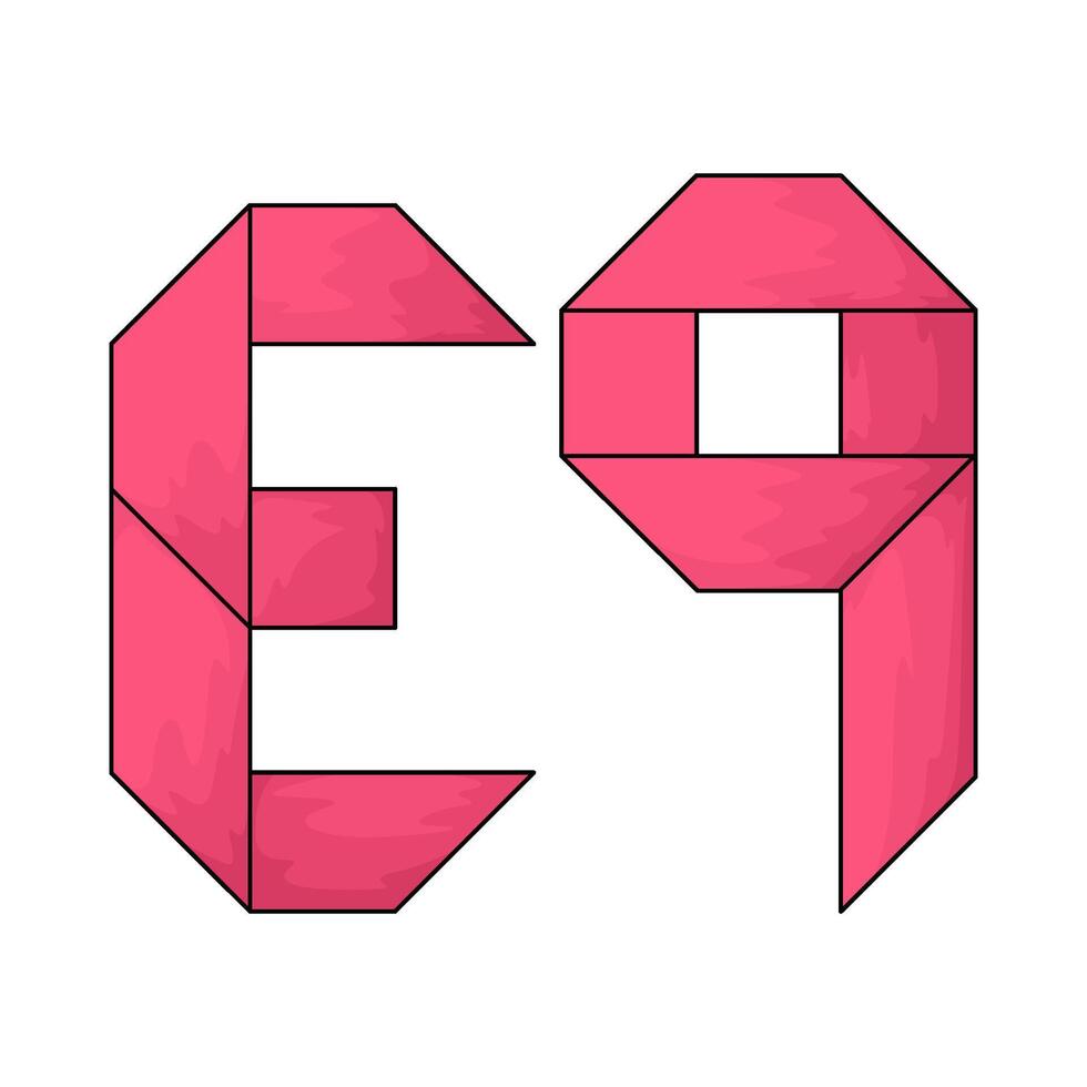 Arabic number 49 vector