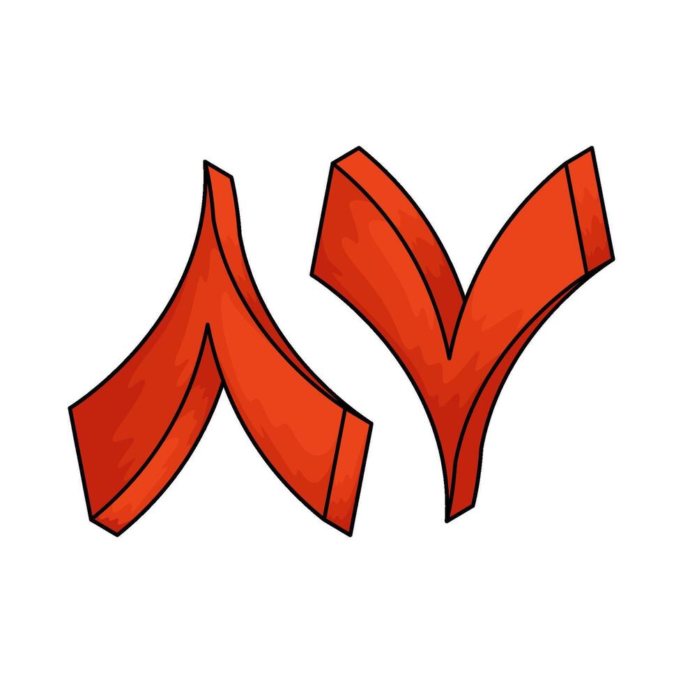 Arabic number 87 vector