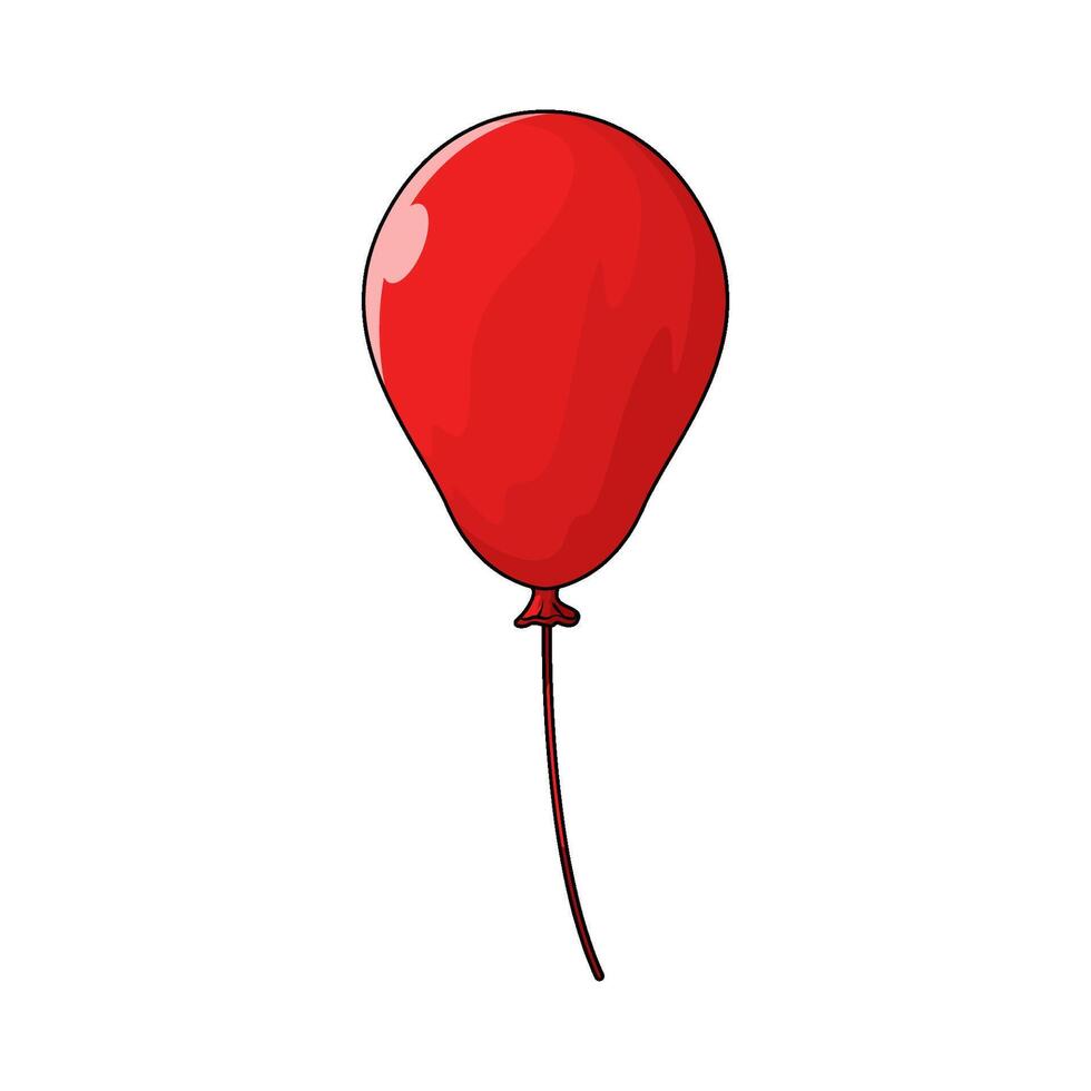 Illustration of red balloons vector