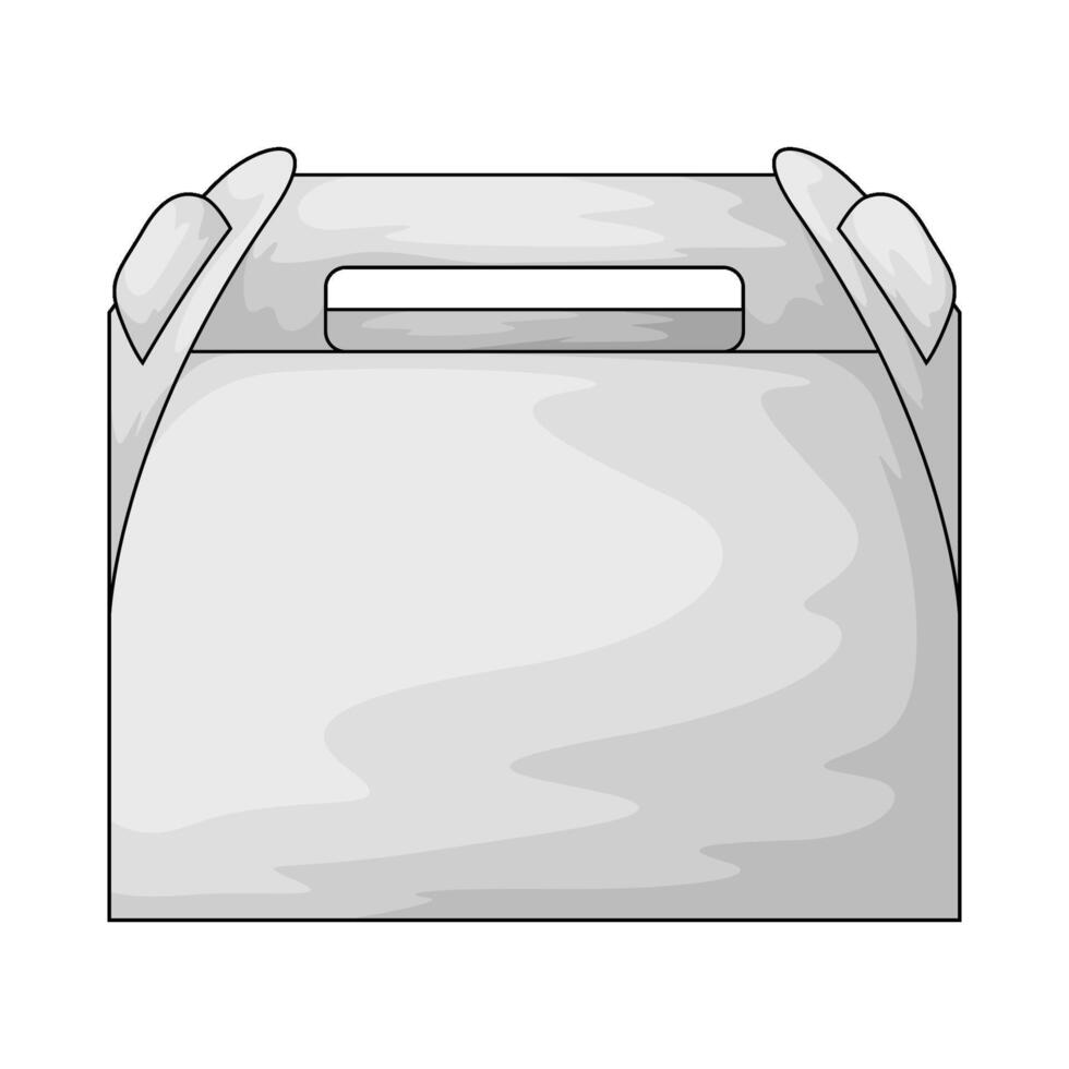 Illustration of cake box vector