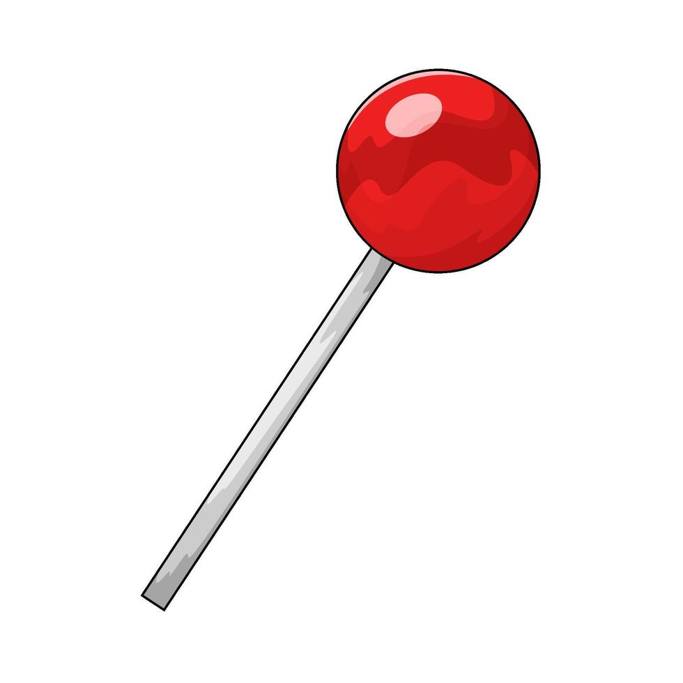 Illustration of red lollipop vector