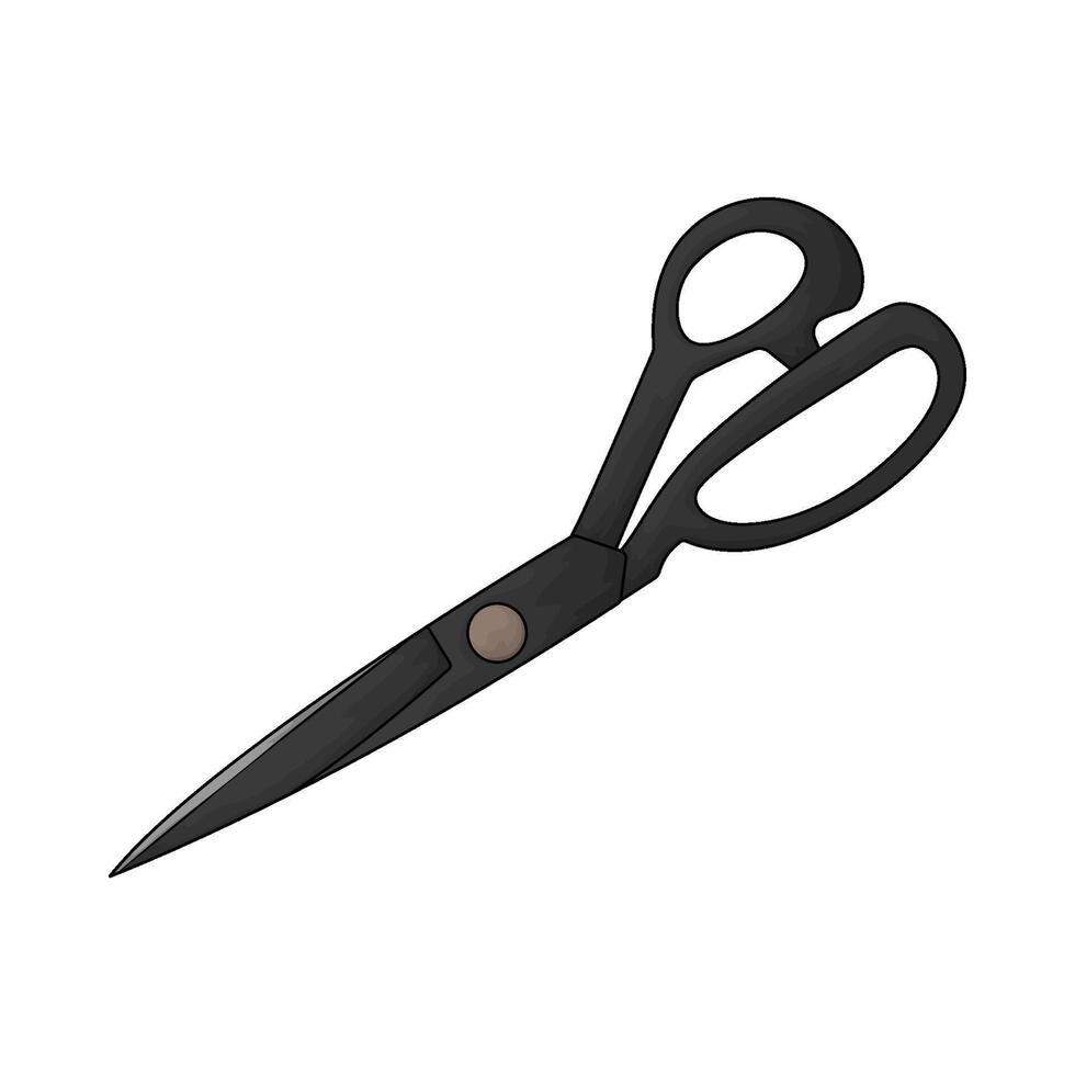 sewing scissors illustration vector
