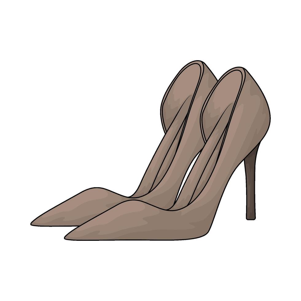 luxury high heels vector