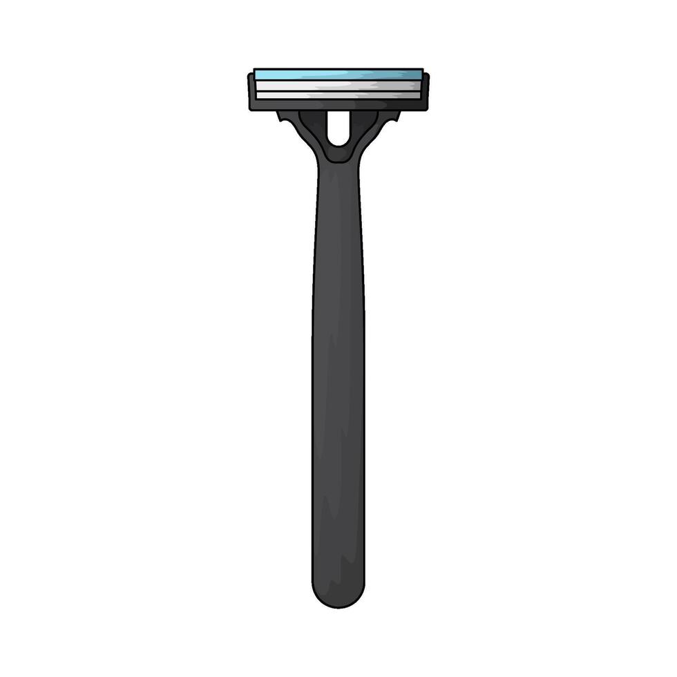 black razor illustration vector