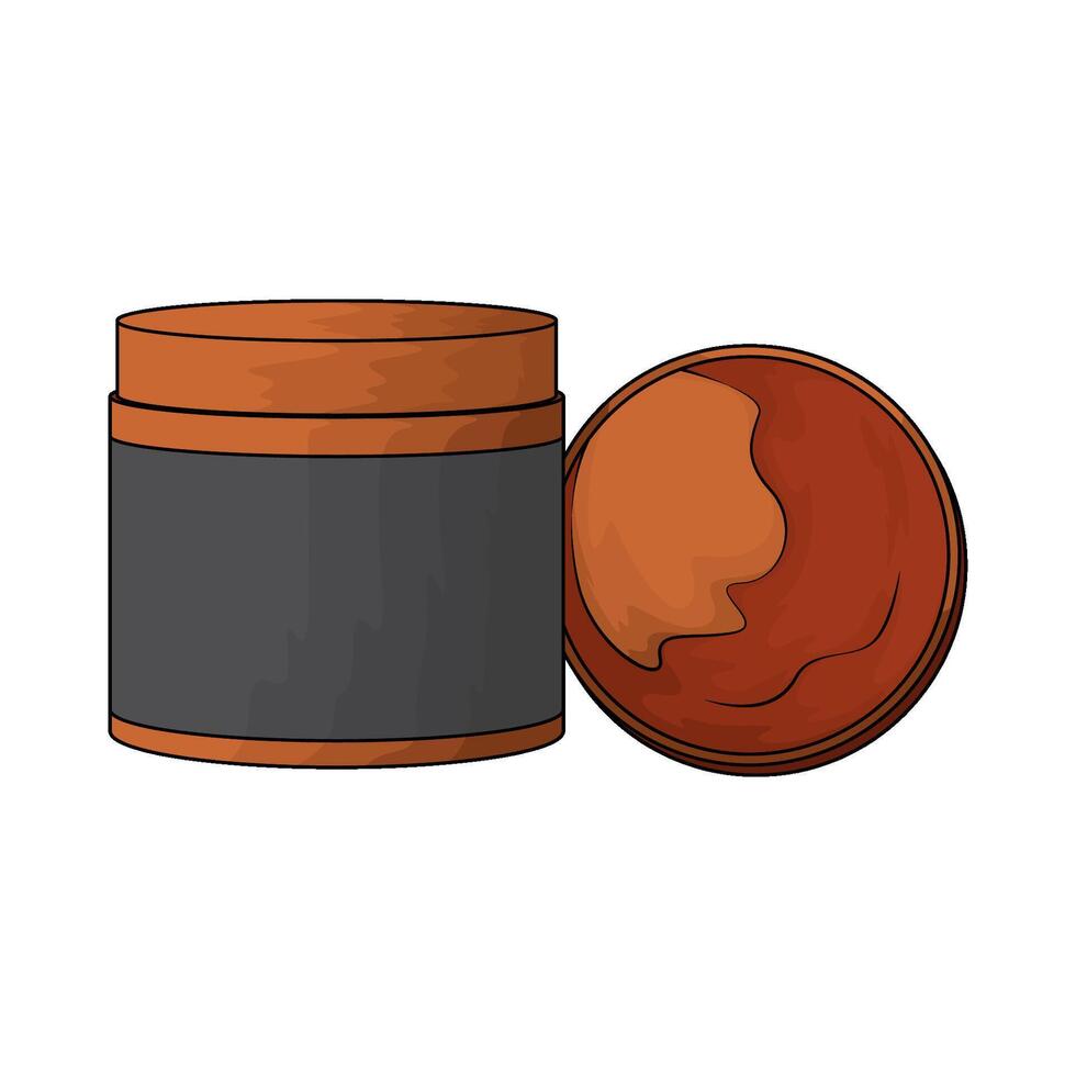 hair mask jar vector