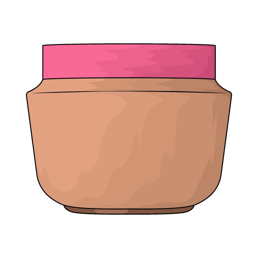 body scrub jar vector