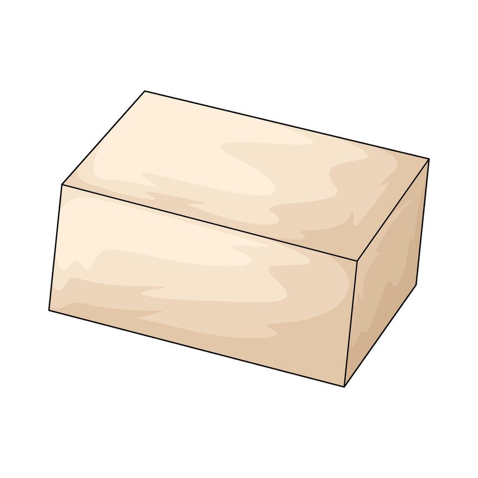white bar soap vector
