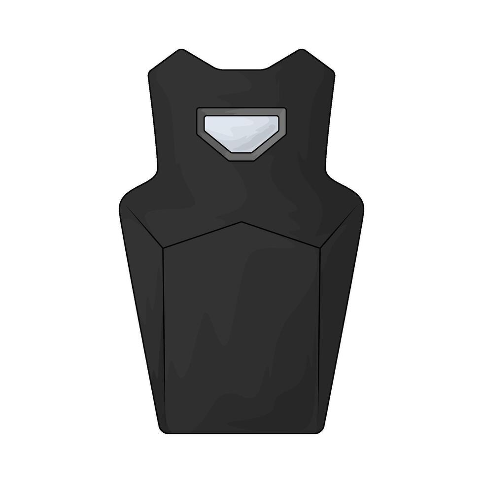illustration of Police safety vest vector