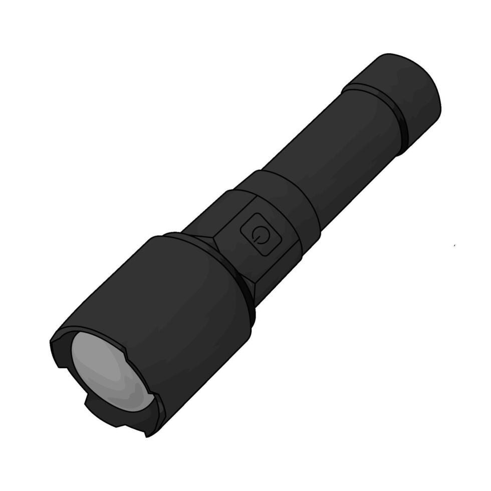 illustration of Police flashlight vector