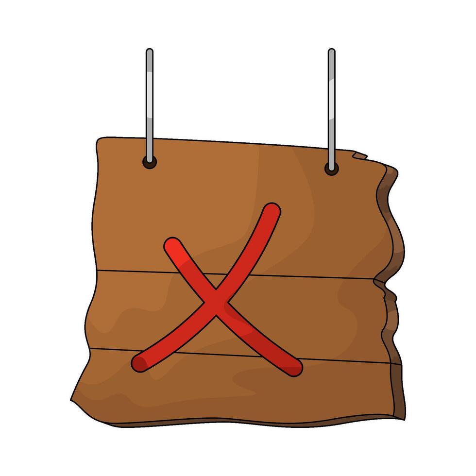 wooden target board vector