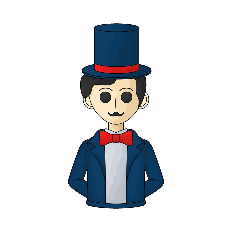 illustration of magician vector