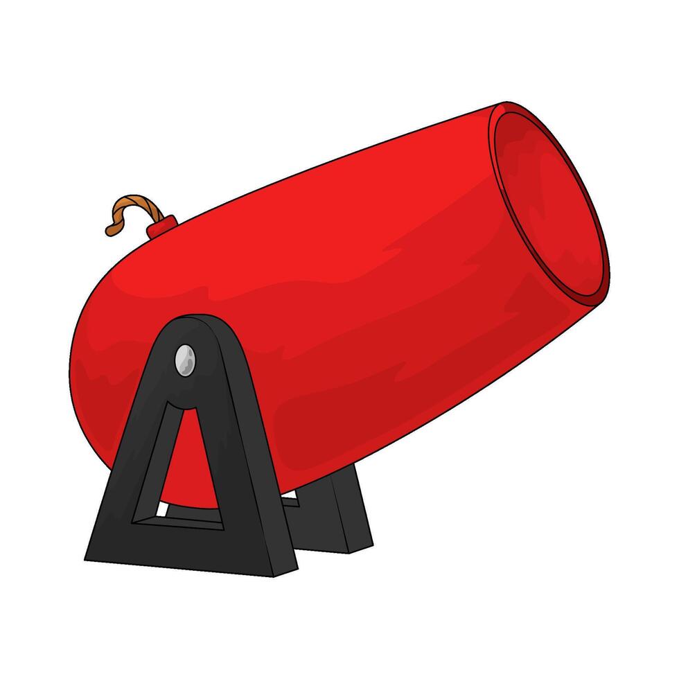 Circus cannon bomb vector