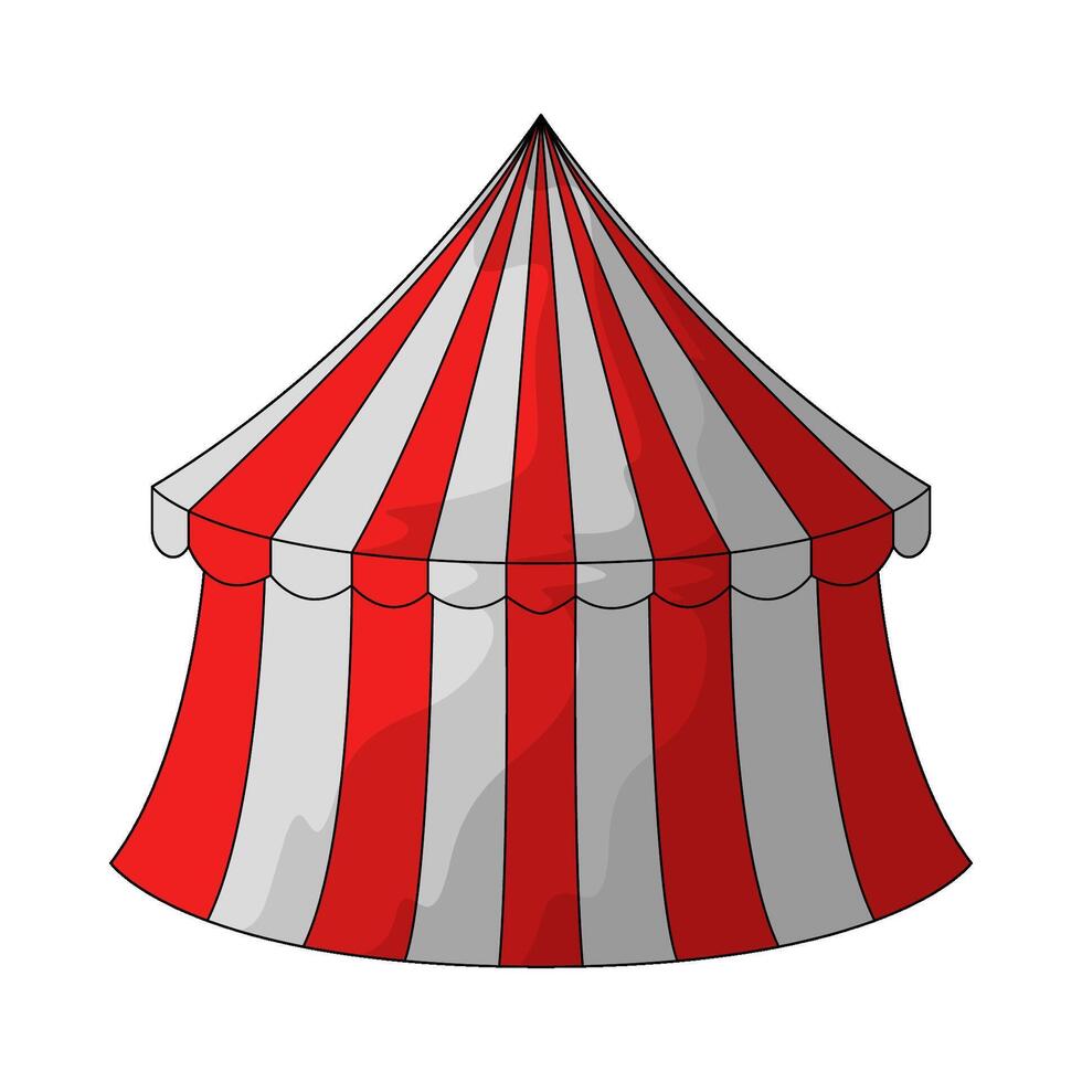 illustration of a Circus tent vector
