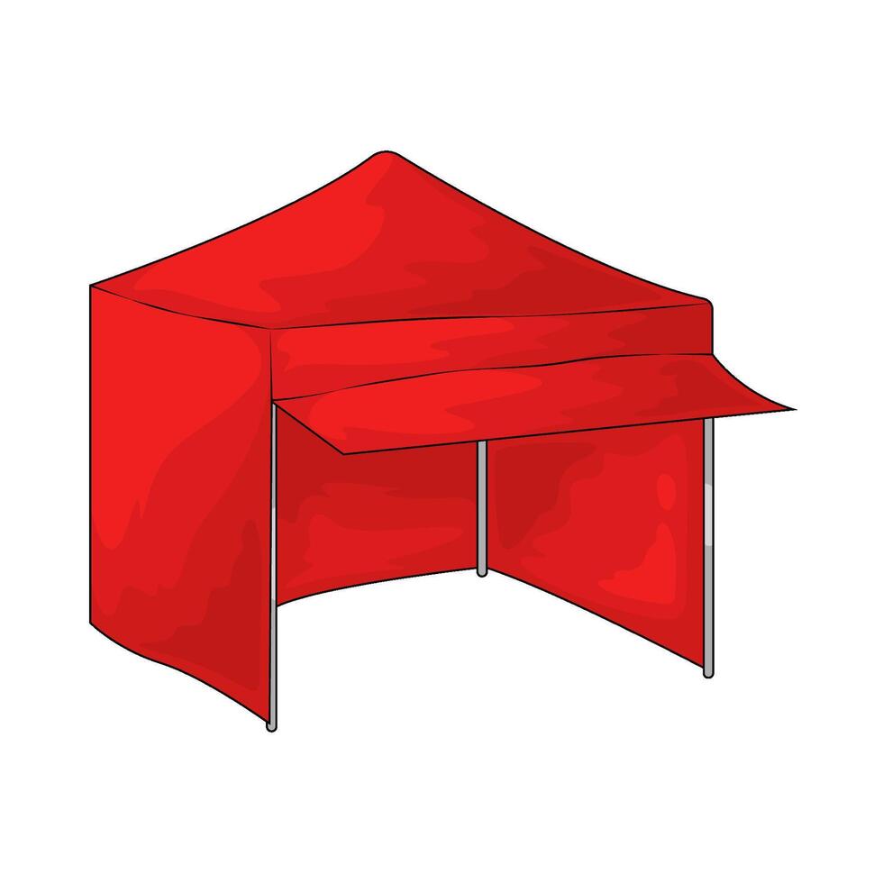 red Circus tent vector
